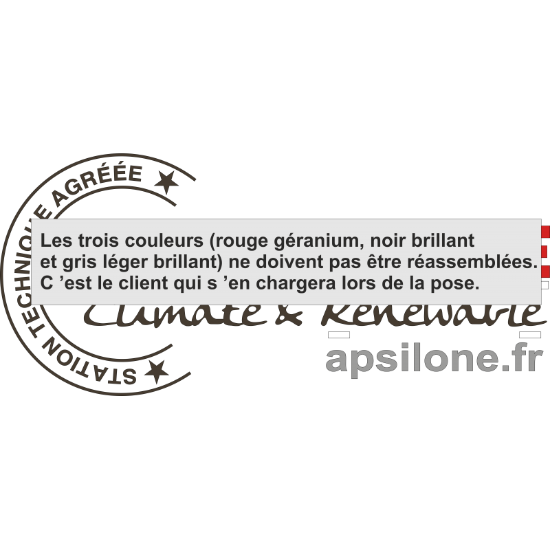 Apsilone trois couleurs