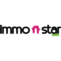 Immo star logo et texte