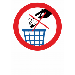 Interdiction de jeter les mégots dans poubelles