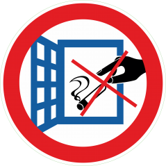 Interdiction de jeter les mégots par la fenêtre