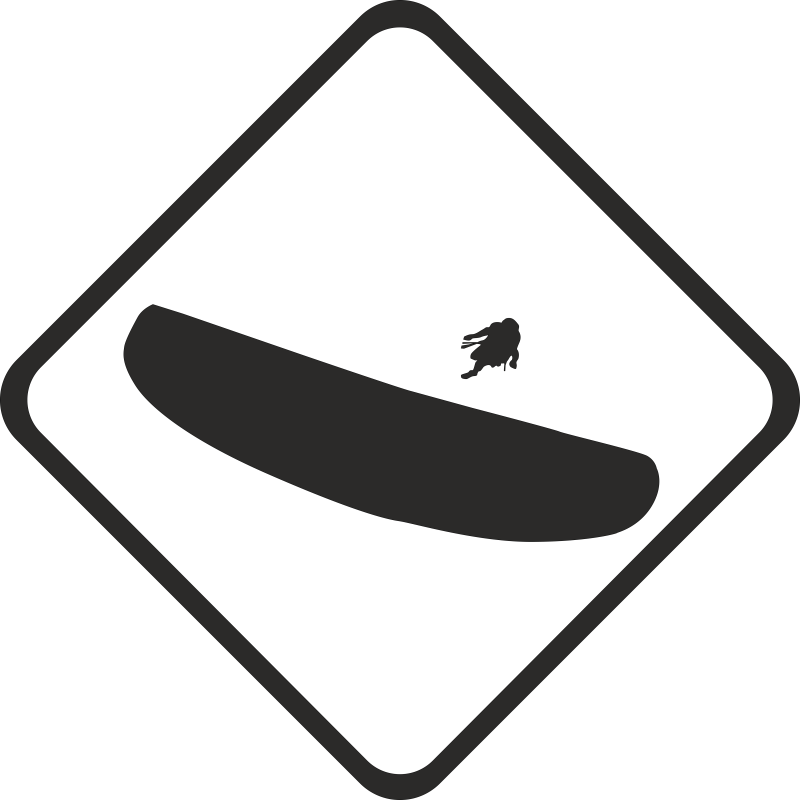 Road sign Parapente