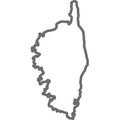 Corse carte contour
