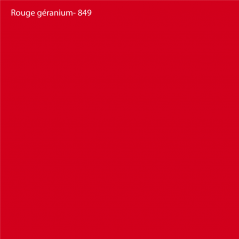 Vinyle brut Rouge géranium Brillant
