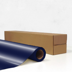 Vinyle brut Bleu cobalt Brillant