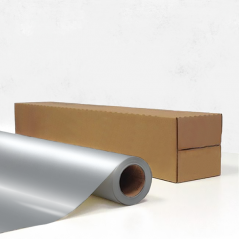 Vinyle brut Gris clair métallisé Brillant